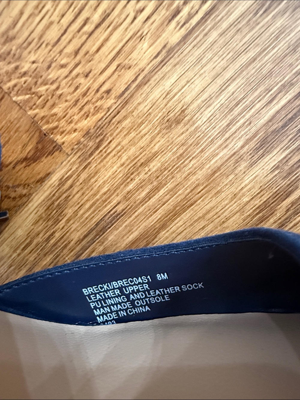Steve Madden Brecki Navy Suede Ankle Strap Heels Size 8 Pointed Toe - Picture 9 of 9